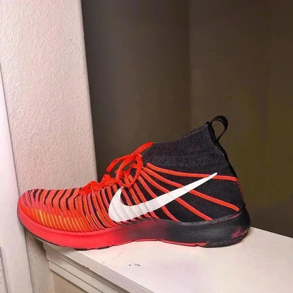 NIKE FREE TR FORCE FLYKNIT Crimson Running Trainers SIZE 13 MENS 833275-001 - Picture 3 of 10